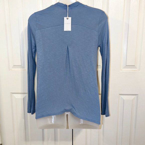 Lucky Brand Button Down Mixed Media Top NWT - Picture 6 of 10